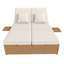120cm Wide Straight Steel Patio Daybed