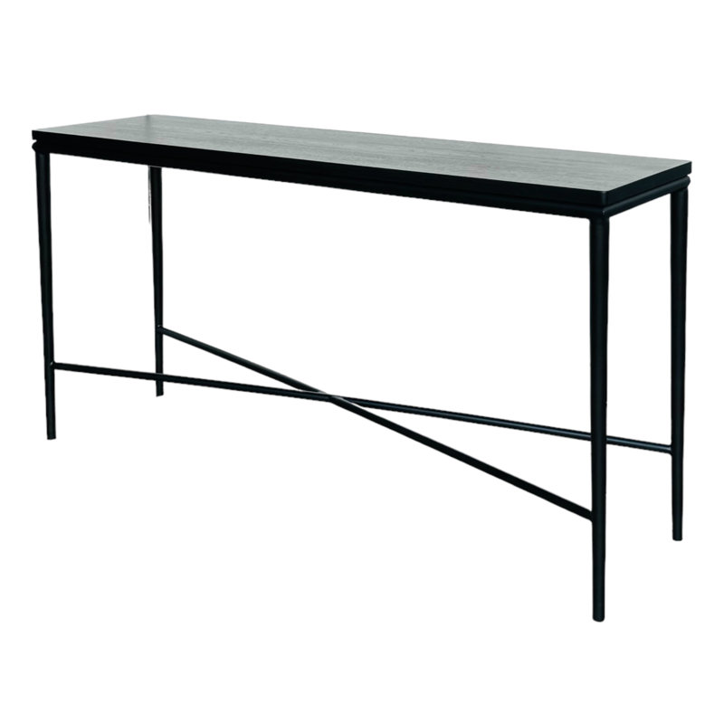 Cole Metal Framed Black Console Table