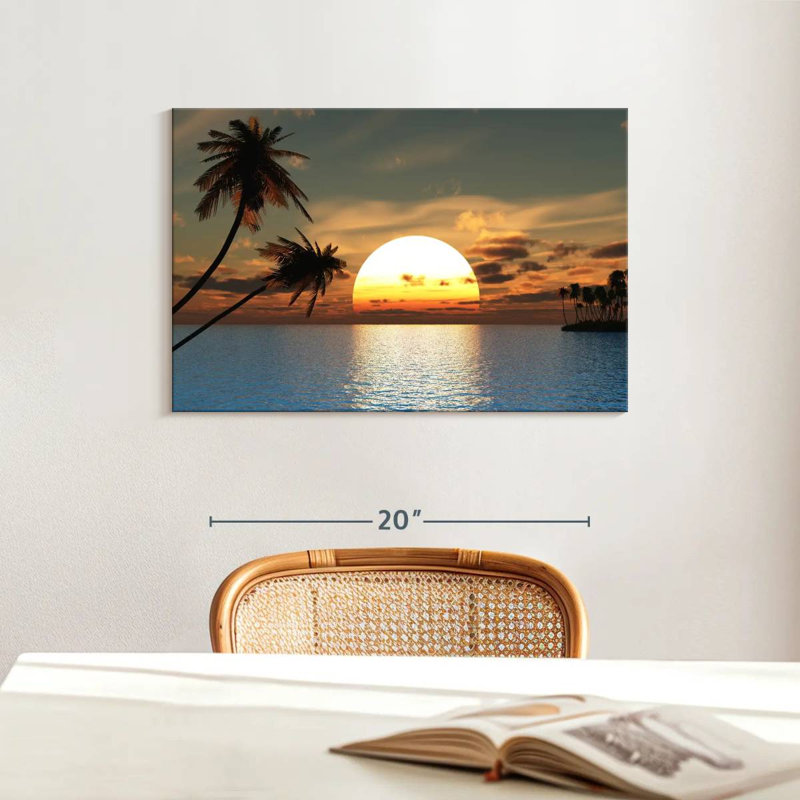 Gillard Ocean Palms Sundown, 16" H x 24" W