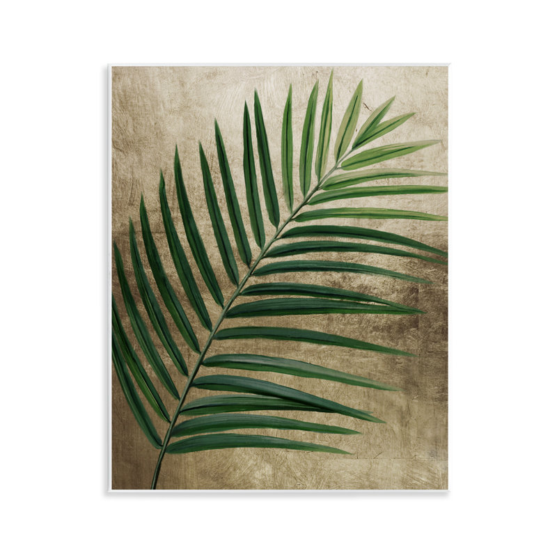 Plaque murale terreuse feuille de palmier, design par Anna Lischenko