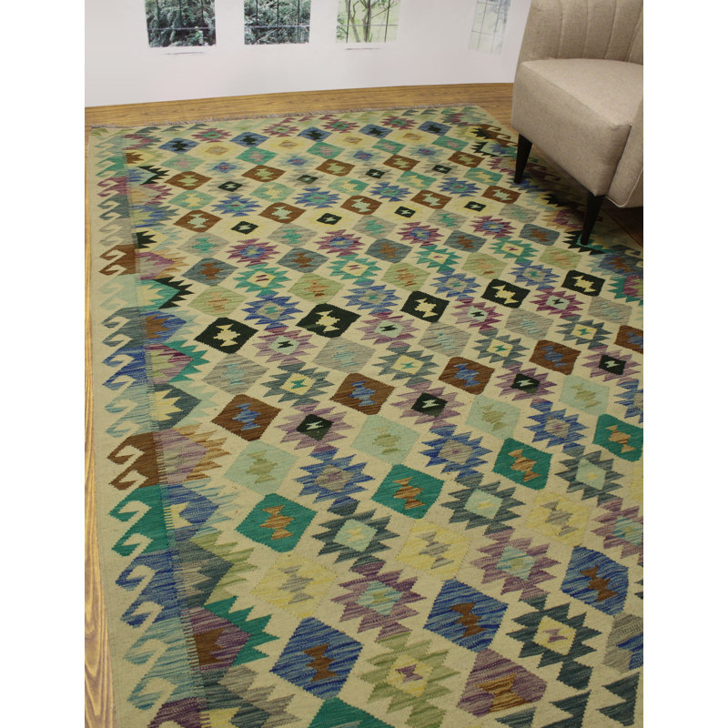 Benge Wool Geometric Indoor Rug