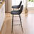 Kavi Modern Counter Height With Upholstered Cushion & Metal Legs-1319807613-1319807689