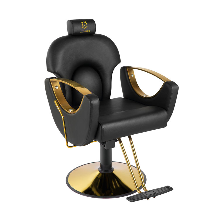 Barber Chair Salon Chair Hydraulic Reclining Barber Chairs 360 Degrees Rolling Swivel