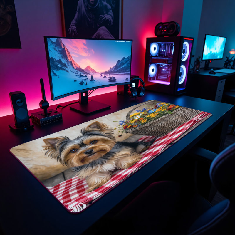 Polyester Desk Pad, 14.4x12.1