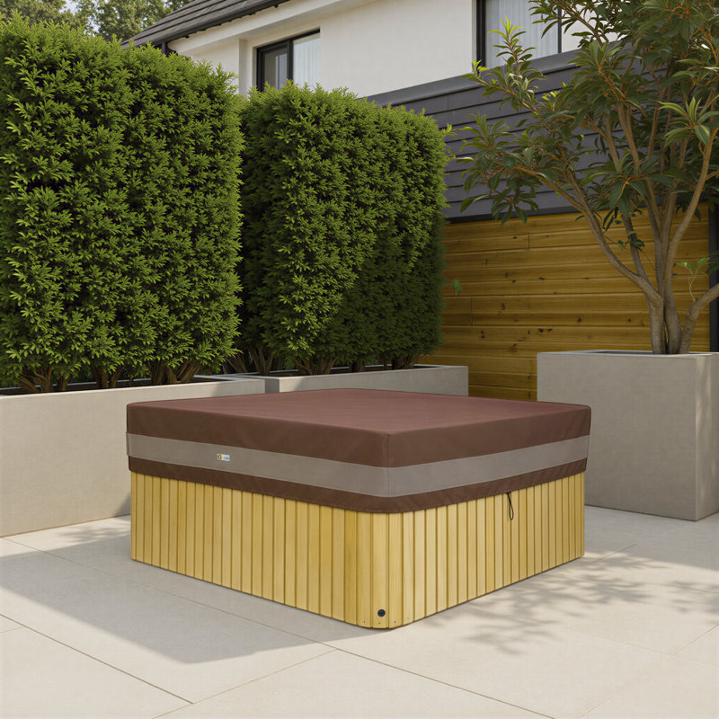 Couvre-spa carré ultime résistant à l'eau, H 14 po x l 96 po x P 86 po