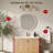 Round Rope Effect Frame Decorative Wood Mirror-1468234398