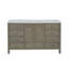 Meuble-lavabo simple l 60 po x P 23 po x H 35 po Claudett-751171618-751171630