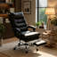Fauteuil de bureau ergonomique avec repose-pieds massant et inclinable