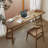 Light walnut Rectangular Solid Wood desks-107672477