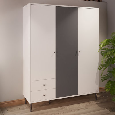 HARLLSON 3 Door Manufactured Wood Wardrobe