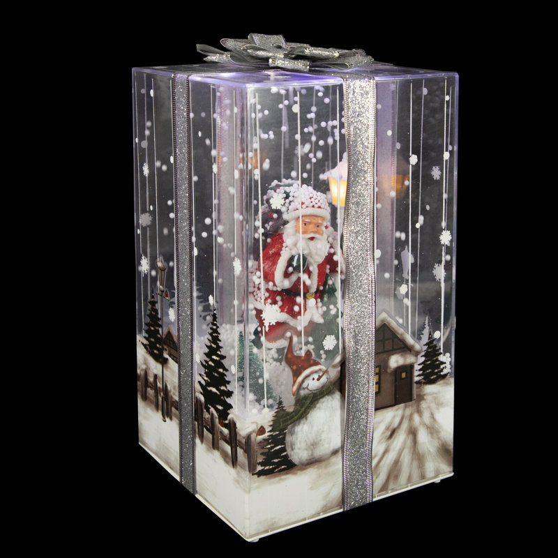 Décoration de Noël 12 "illuminée et musicale Père Noël
