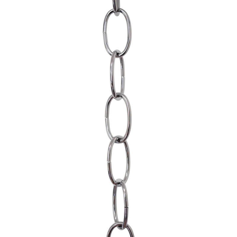 Micro chaîne d'éclairage à maillon standard ou casse-chaîne (3 pieds), Chrome poli