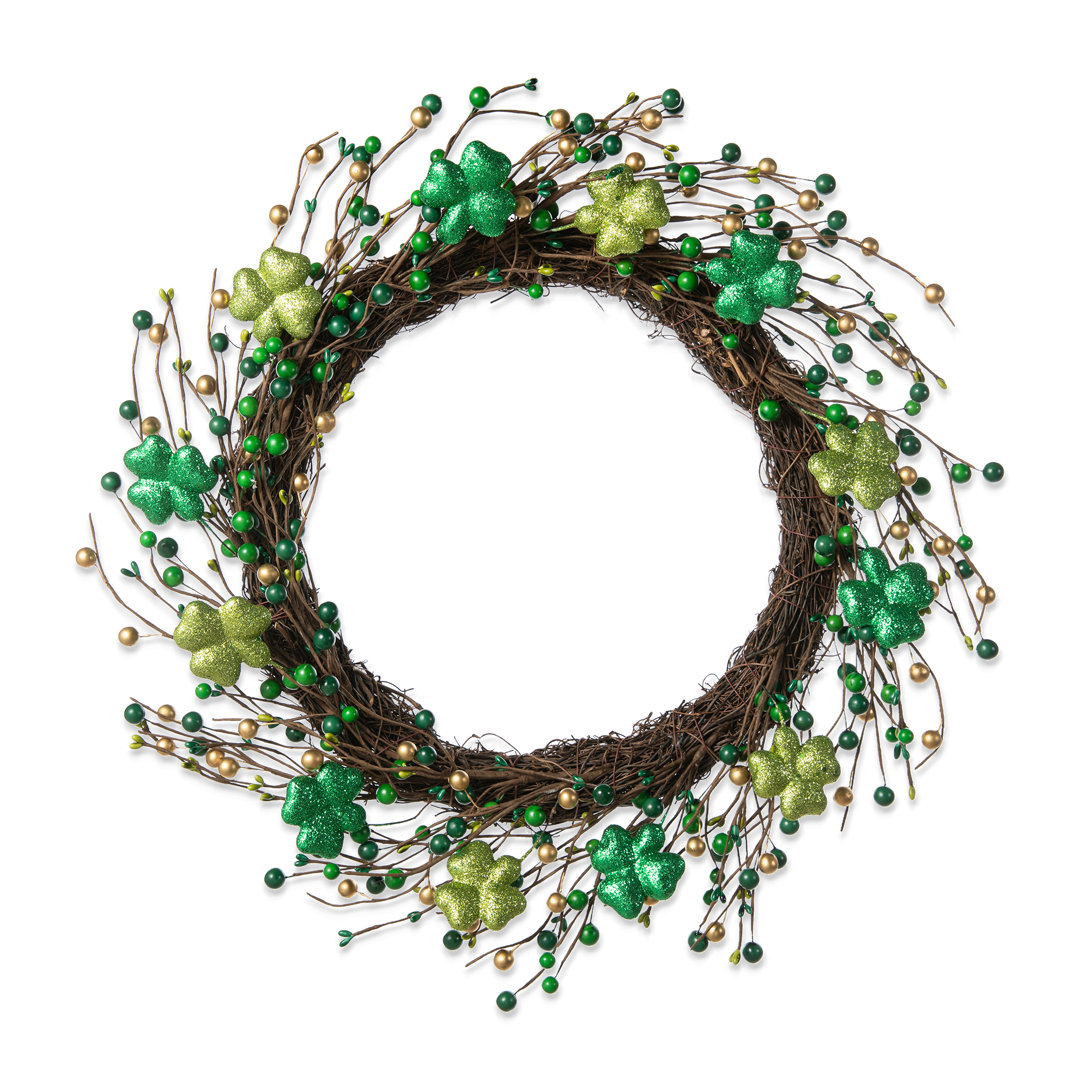 Faux 20'' Wreath Glitzhome