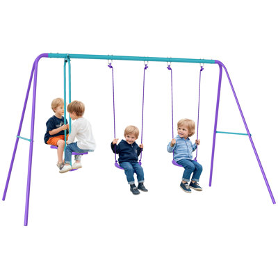 Ebern Designs Metal Swing Seat