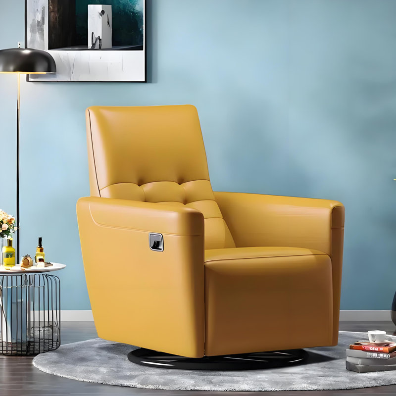 Fauteuil inclinable paresseux de qualité, Jaune