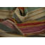 Tapis kilim rayé vibrant avec motifs géométriques 4 x 7