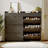 Modern Fluted Shoe Cabinet With 3 Flip Drawers, Slim Shoe Storage Organizer With 2 Drawers-972523908
