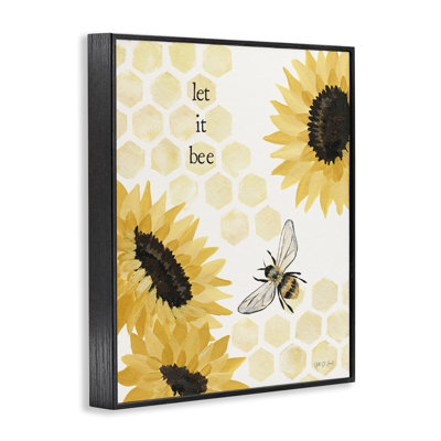 Let It Bee Honeycomb, art de la giclée encadrée par Julia Purinton
