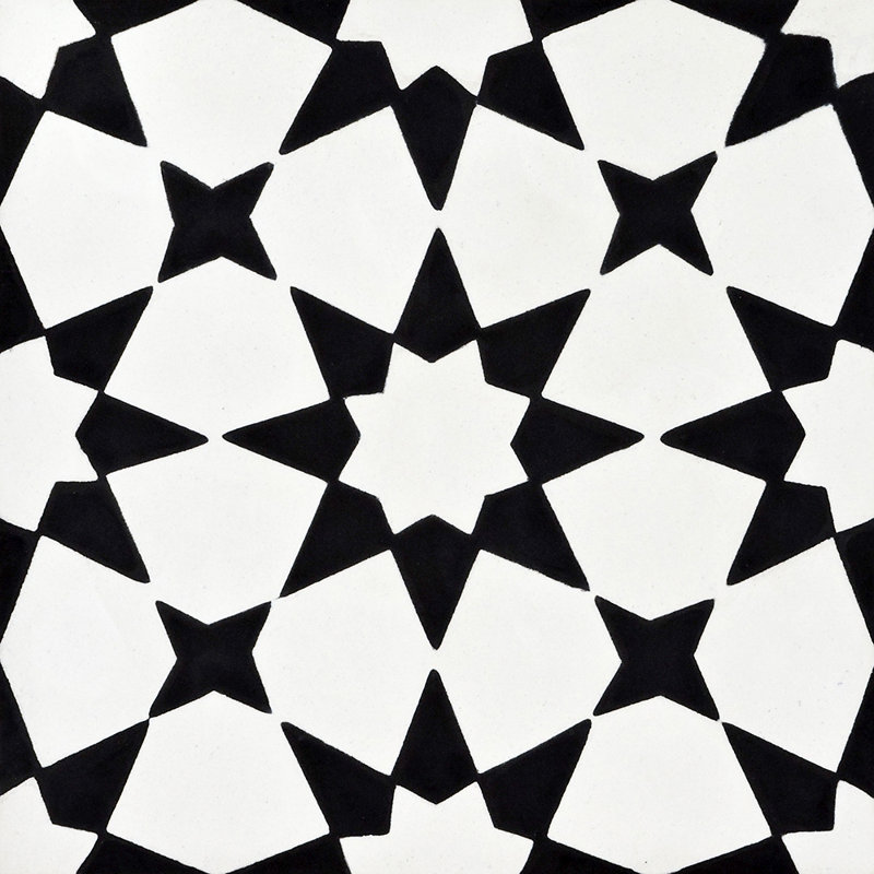 8" x 8" Cement Patterned Wall & Floor Tile