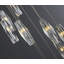 Lustre colonne en cristal transparent 20 lumières Odyn L138 "x l 24" à intensité variable 3000-6000K