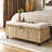 Leimomi 43.3" Flip Top Wicker Upholstered Bench with Storage-1357759272