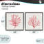 Ensemble de cadres flottants 2 pièces Rosy Pink Coral Branches, design par Janet Tava-1957115951-1957115950