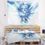 Tapisserie Fractal 3D Blue Splash Burst-28502068