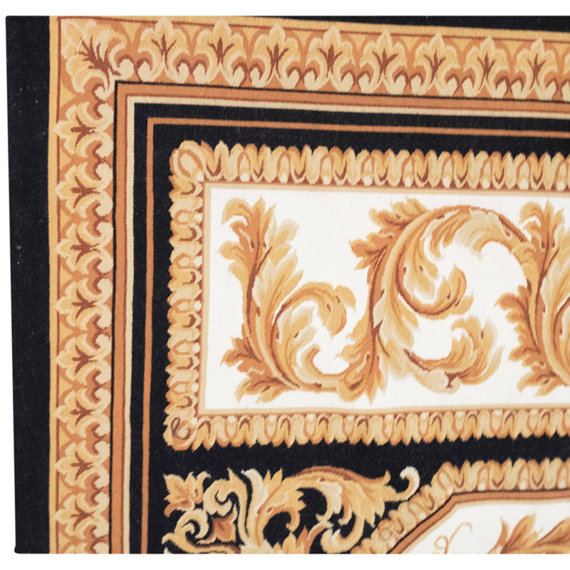 Hand Knotted Wool Area Rug in Multi