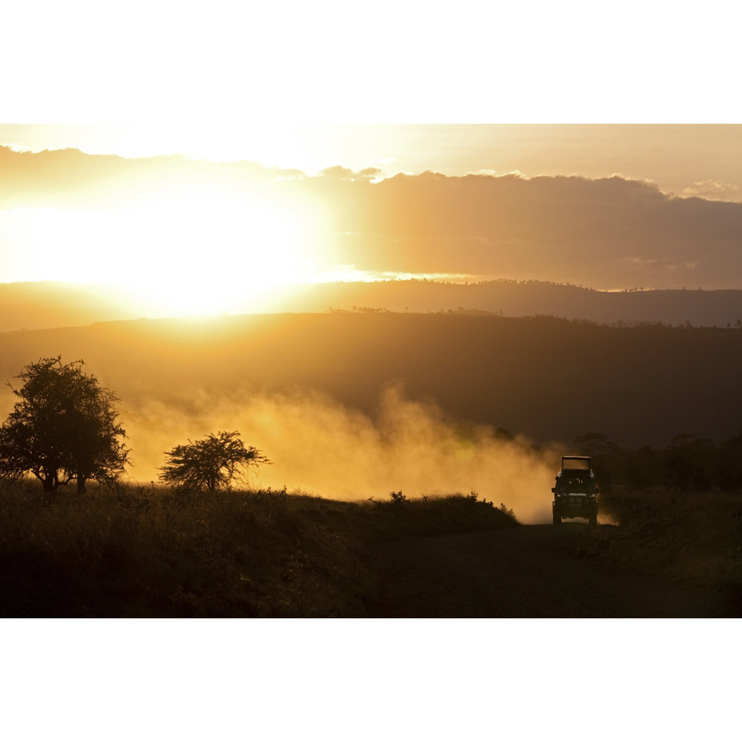 Geländewagen bei Sonnenuntergang by WLDavies - Drucken