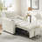 Convertible Sofa Bed, 3-In-1 Multi-Functional Velvet Sleeper Couch Pull-Out Bed, 47'' Loveseat Chaise Lounge With Adjustable Backrest-4007012-27590023