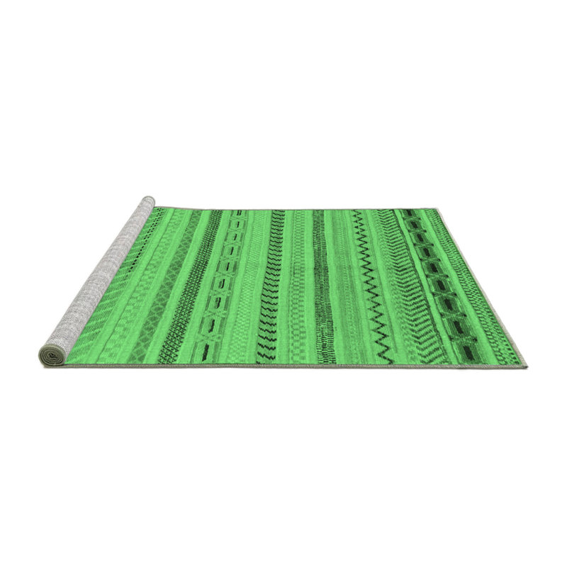 Ketina Washable Geometric Indoor Rug, Square 5'