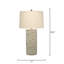 Lava Ceramic Table Lamp, Volcanic Cream