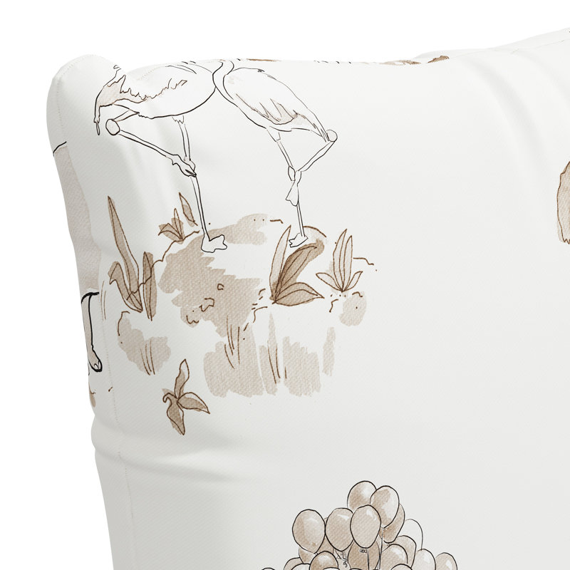 Decorative Pillow - Polyester Insert, The Beach Toile/Navy, 18" x 18"