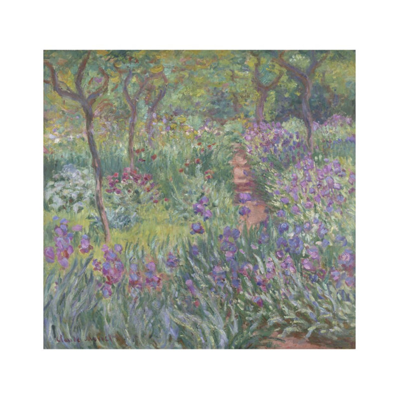 Le jardin de l'artiste à Giverny par Claude Monet - Estampe numérique, H 32 po x l 40 po
