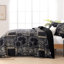 Ensemble de courtepointe 3 pièces à motif floral et motif cachemire Boho-123121602-123121606