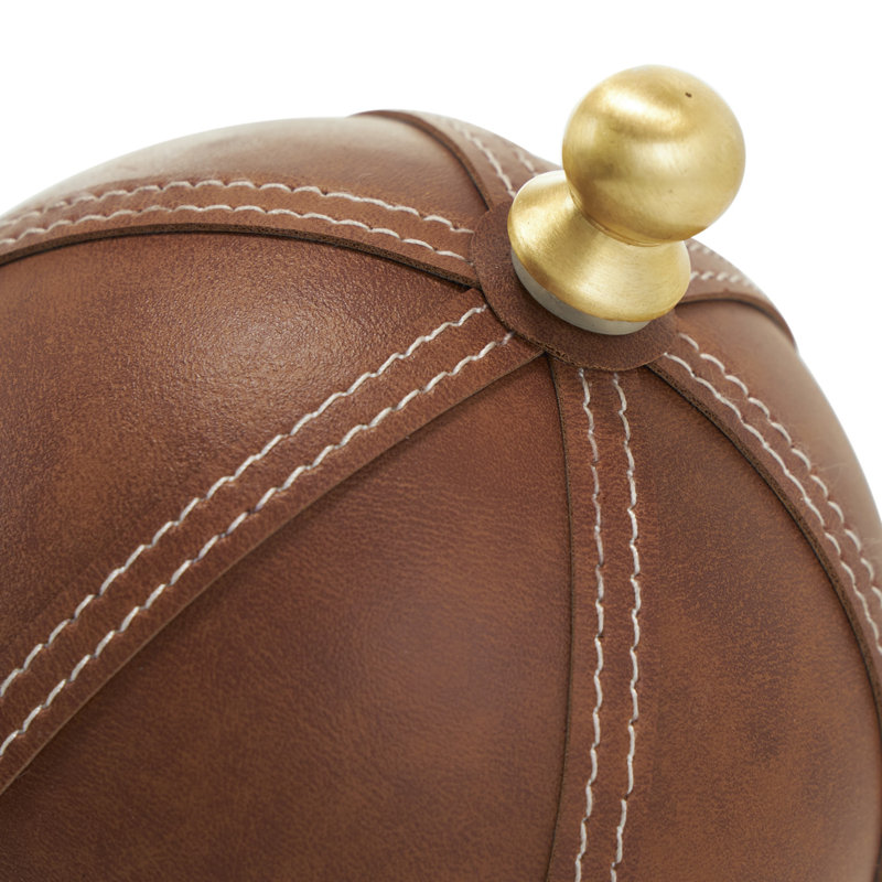 Leather Handmade Stitched Globe