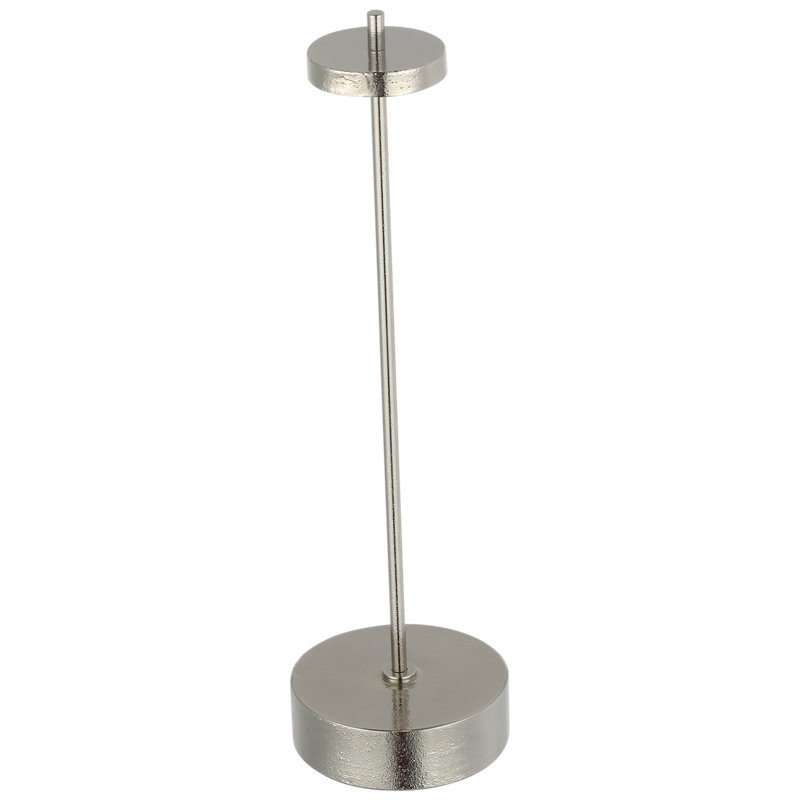 Kelly Wearstler Sene Rechargeable Table Lamp, 12.25" H x 3.25" W x 3.25" D, Black, 1.5 W