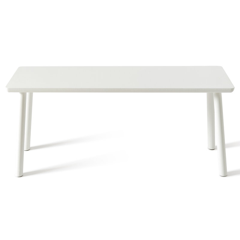 Solid Wood Bench, White
