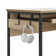 55'' Home Office Computer Desk with File and Storage Drawers,  Fluted Writing Desk with Keyboard Tray&Practical Hook and Open Compartments