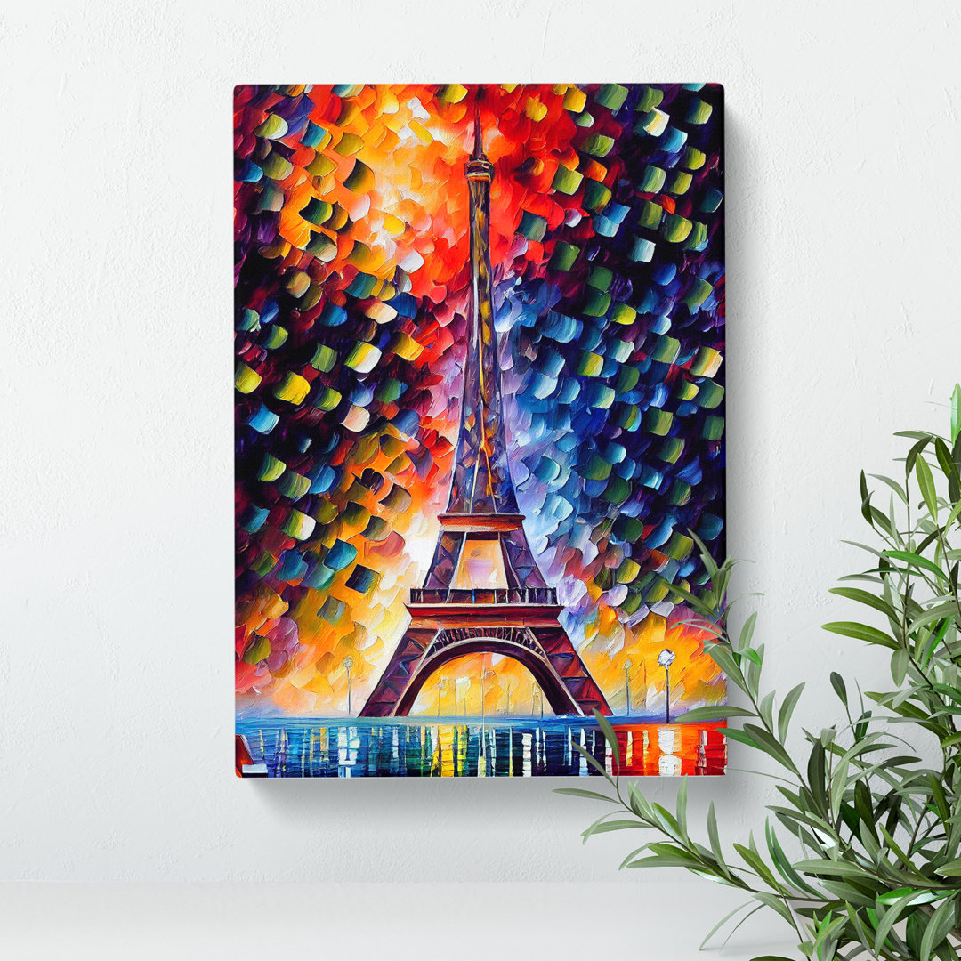 Eiffel Tower in Paris No.3 - Wrapped Canvas Graphic Art
