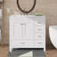 Meuble-lavabo de salle de bain 36 po avec lavabo 36 po - 5 tiroirs pratique-729919797-729919799