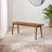 Drea Large Walnut Effect Wooden Dining Table With 2 Benches & 2 Chairs - Traditional Rustic Farmhouse Style