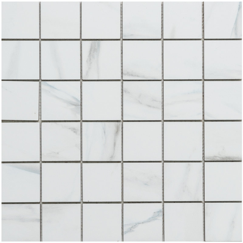 Carreau de mosaïque pour mur et plancher en porcelaine mate 2 po x 2 po Minerva