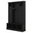 All-In-One Hall Tree With Adjustable Shelves, Classic Arched Storage Bench With Dual Side Cabinets, 7 Hooks-580140669