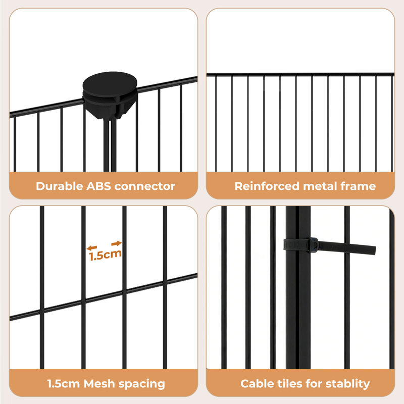  Pet Pen 14 Panel Puppy Rabbit Kitten Playpen Indoor Enclosure Run Cage   