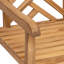 Chaise vidaXL 2 pièces en bois de teck massif brun 23,62 x 22,83 x 35,43