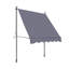 Pare-soleil de fenêtre de porte de patio - Auvent de 118 po avec résistance et support de fixation