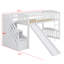 Lit mezzanine avec escalier et glissade-239125210