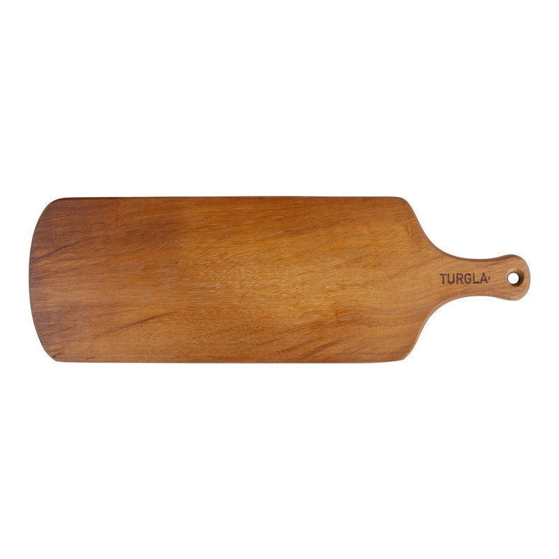 Desserte rectangulaire en bois brun 22 po x 7 po Wood