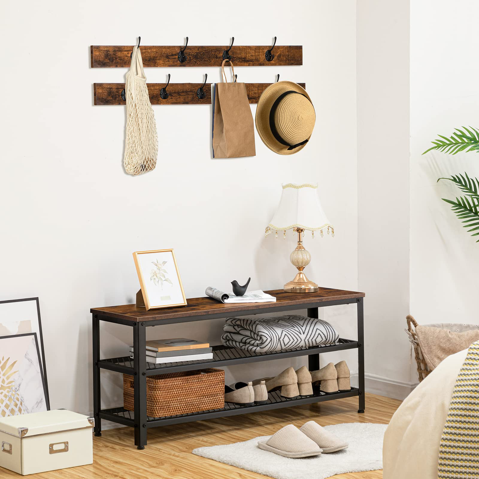 17 Stories Delmon Hall Tree Wayfair Canada